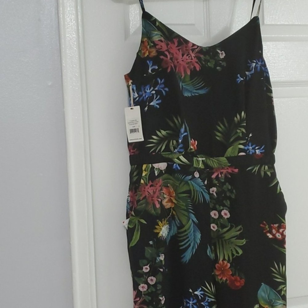 DEX Tropical print jumpsuit